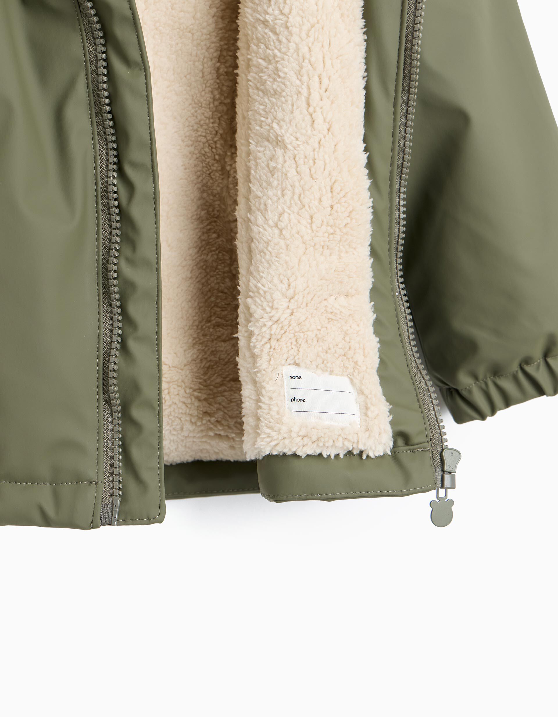 Comprar Online Parka Com Forro Sherpa, Menino, Verde Escuro