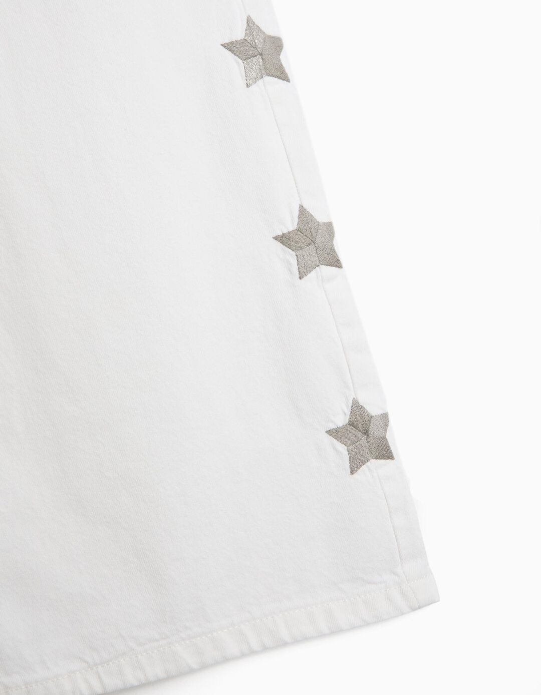 Cal&ccedil;as Relaxed Fit, Menina, Branco