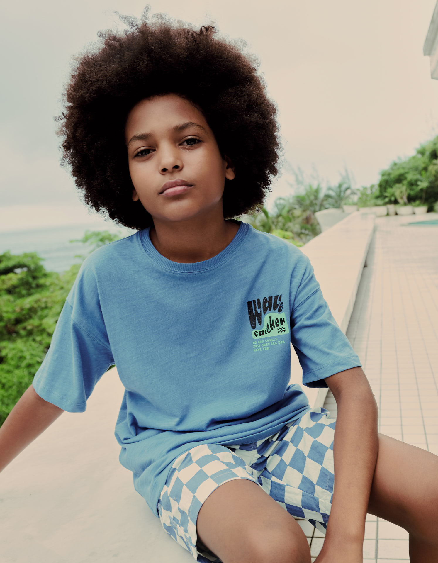 Comprar Online T-shirt com Estampado, Menino, Azul