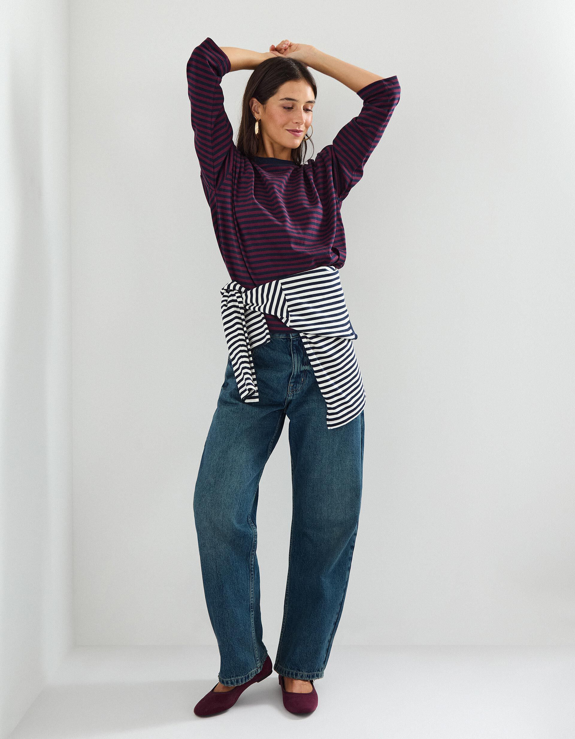 Comprar Online Cal&ccedil;as de Ganga 'Relaxed Fit', Mulher, Azul Escuro