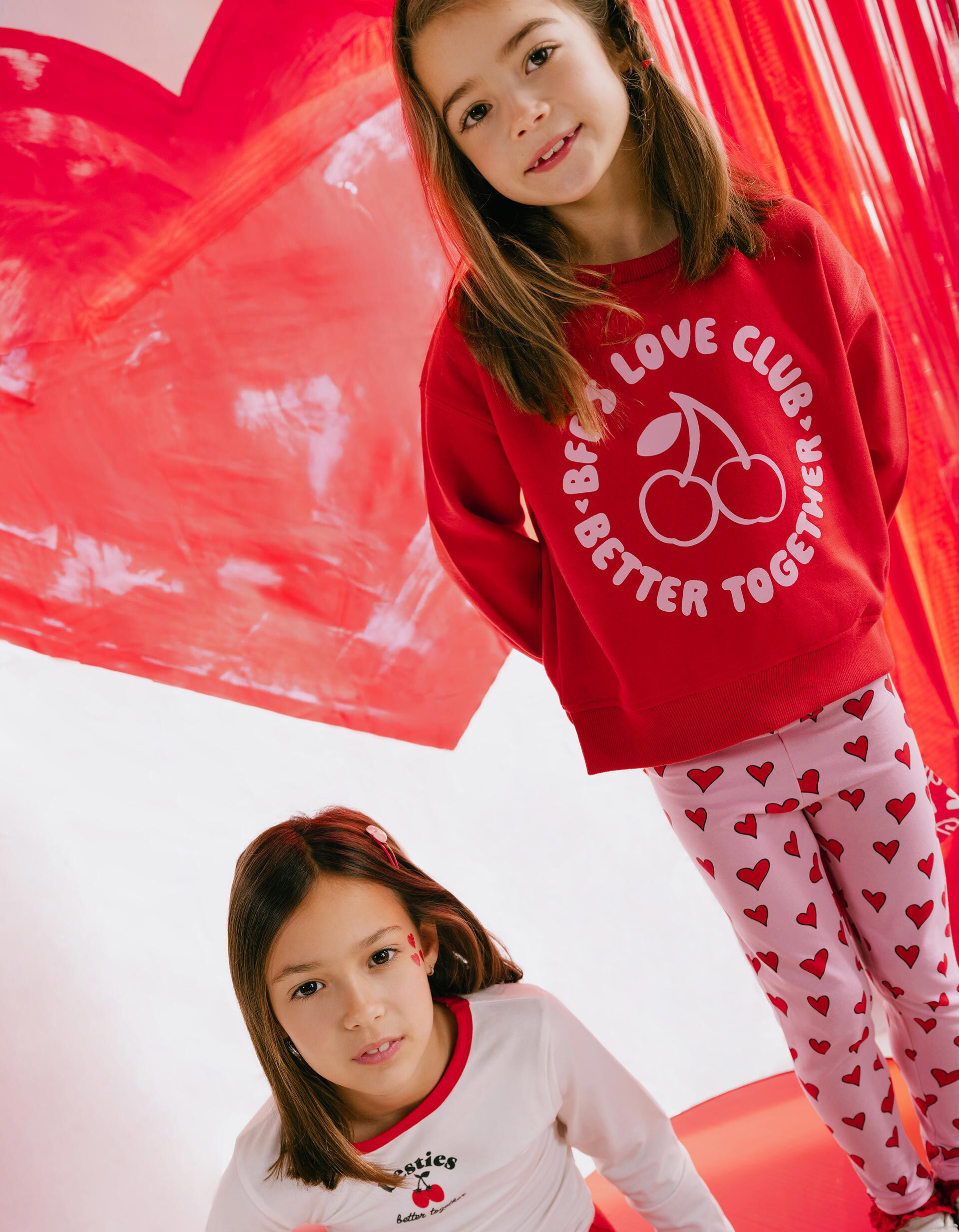 Comprar Online Sweatshirt de Felpa, Menina, Vermelho