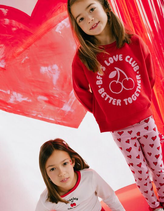 Comprar Online Sweatshirt de Felpa, Menina, Vermelho
