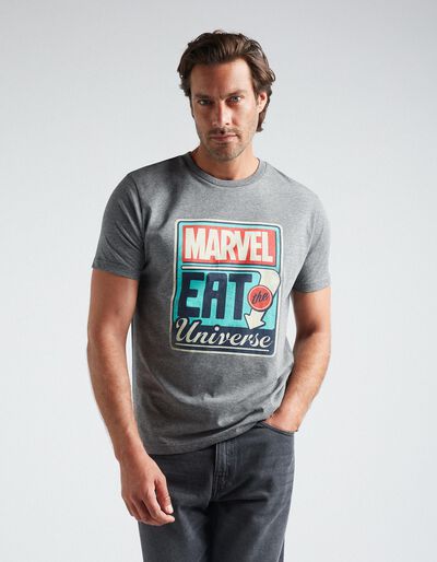 T-shirt 'Marvel', Homem, Cinzento Escuro