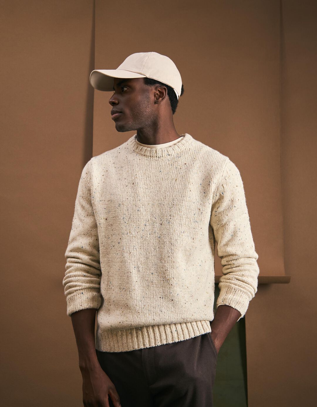 Camisola de Malha, Homem, Branco