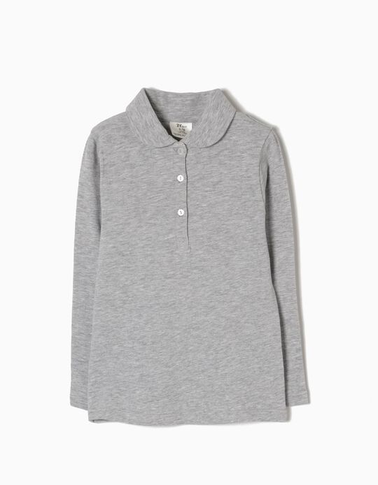 Long-Sleeved Polo Shirt