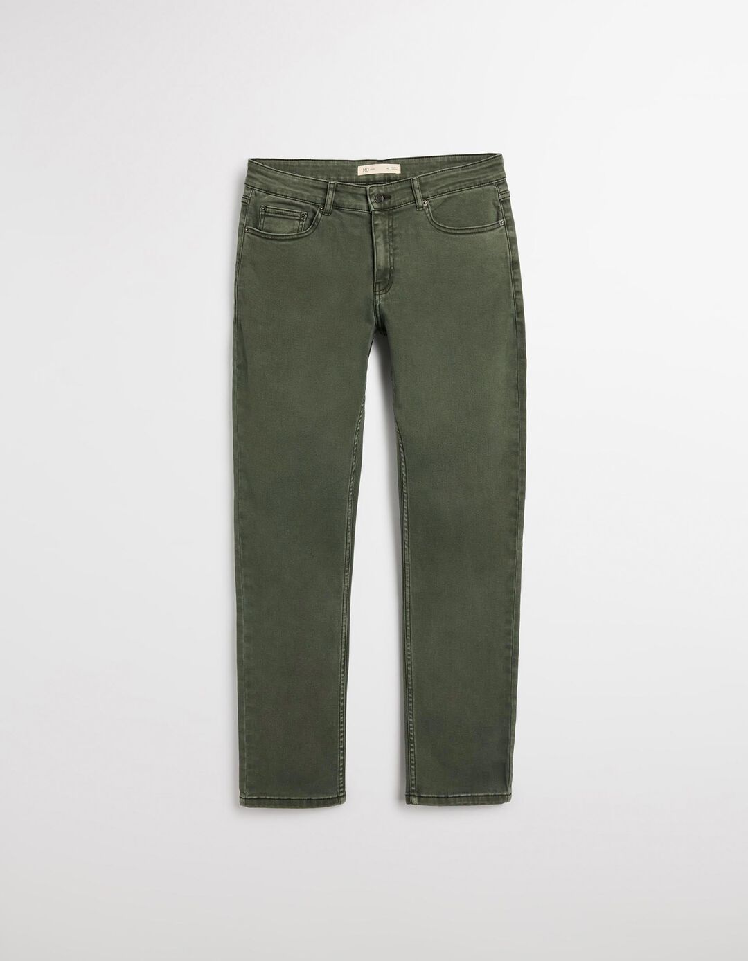 Cal&ccedil;as 'Slim Fit', Homem, Verde Escuro