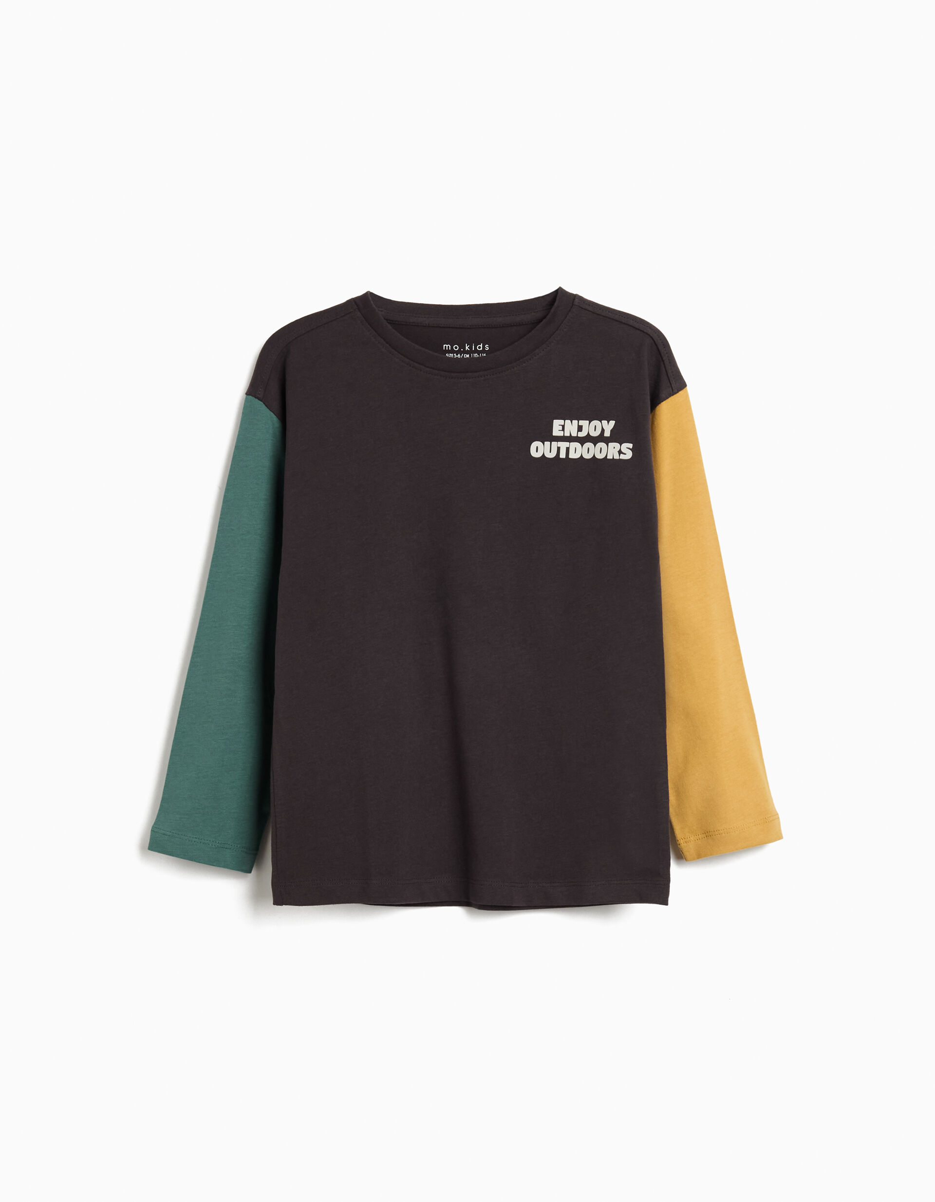 Comprar Online T-shirt Manga Comprida, Menino, Cinzento Escuro