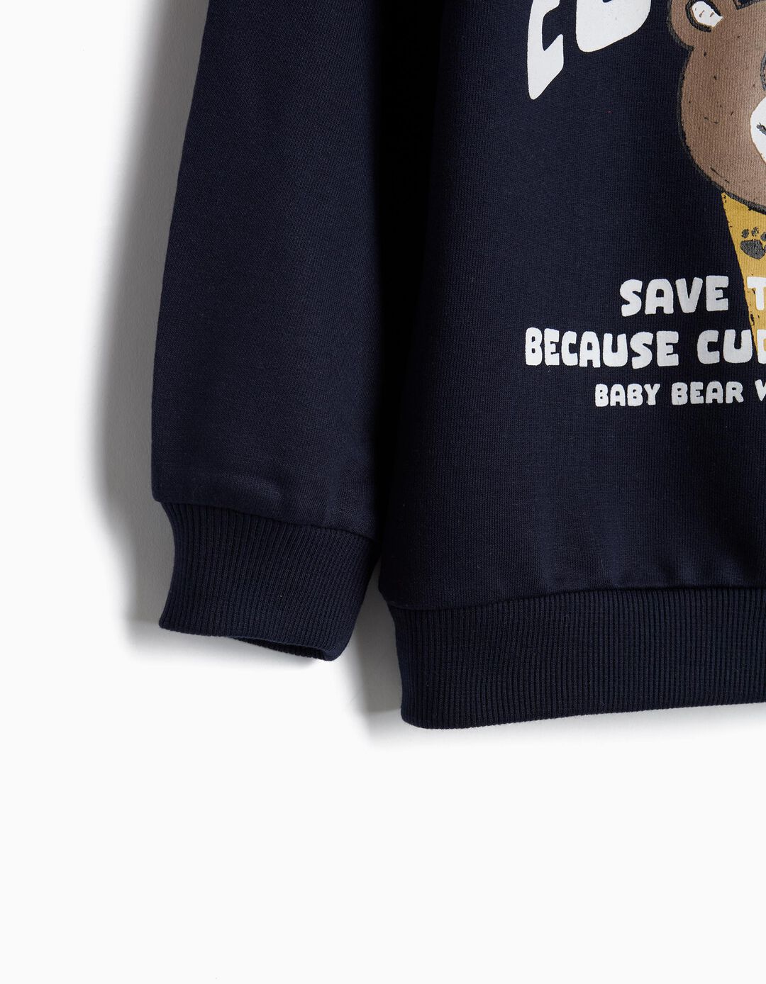 Sweatshirt De Felpa, Menino, Azul Escuro