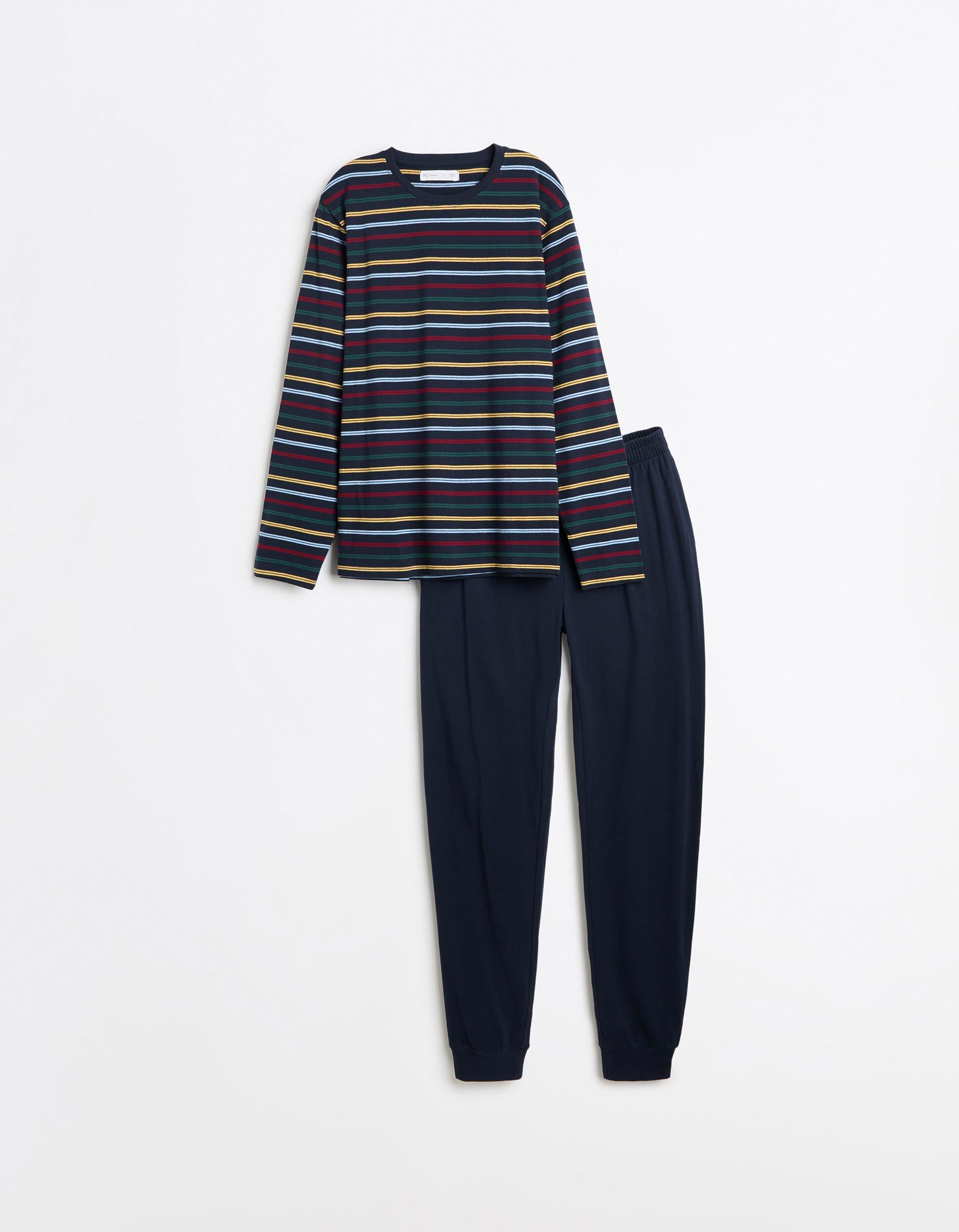 Comprar Online Pijama &Agrave;s Riscas, Homem, Azul Escuro