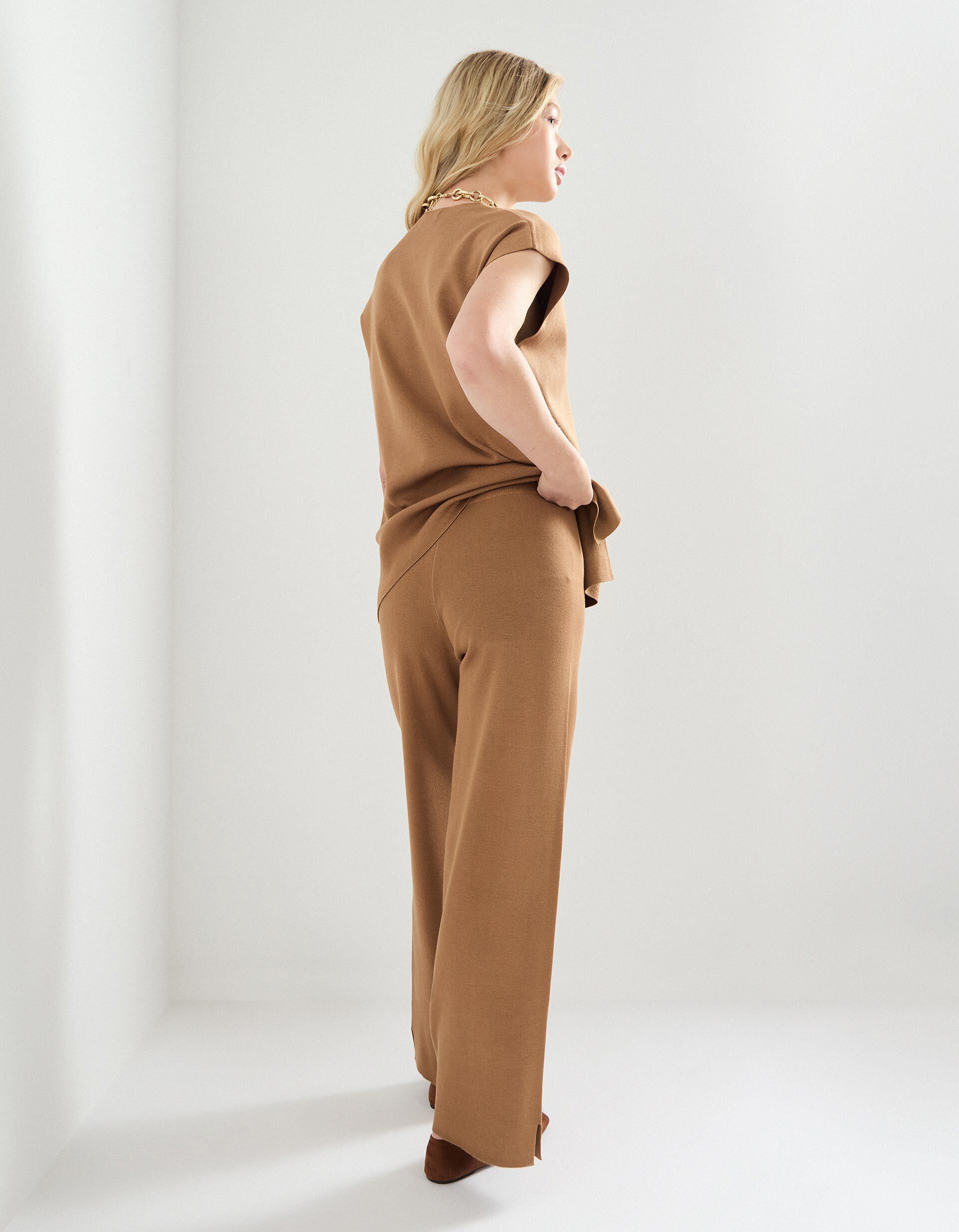 Comprar Online Cal&ccedil;as de Malha, Mulher, Castanho Claro 