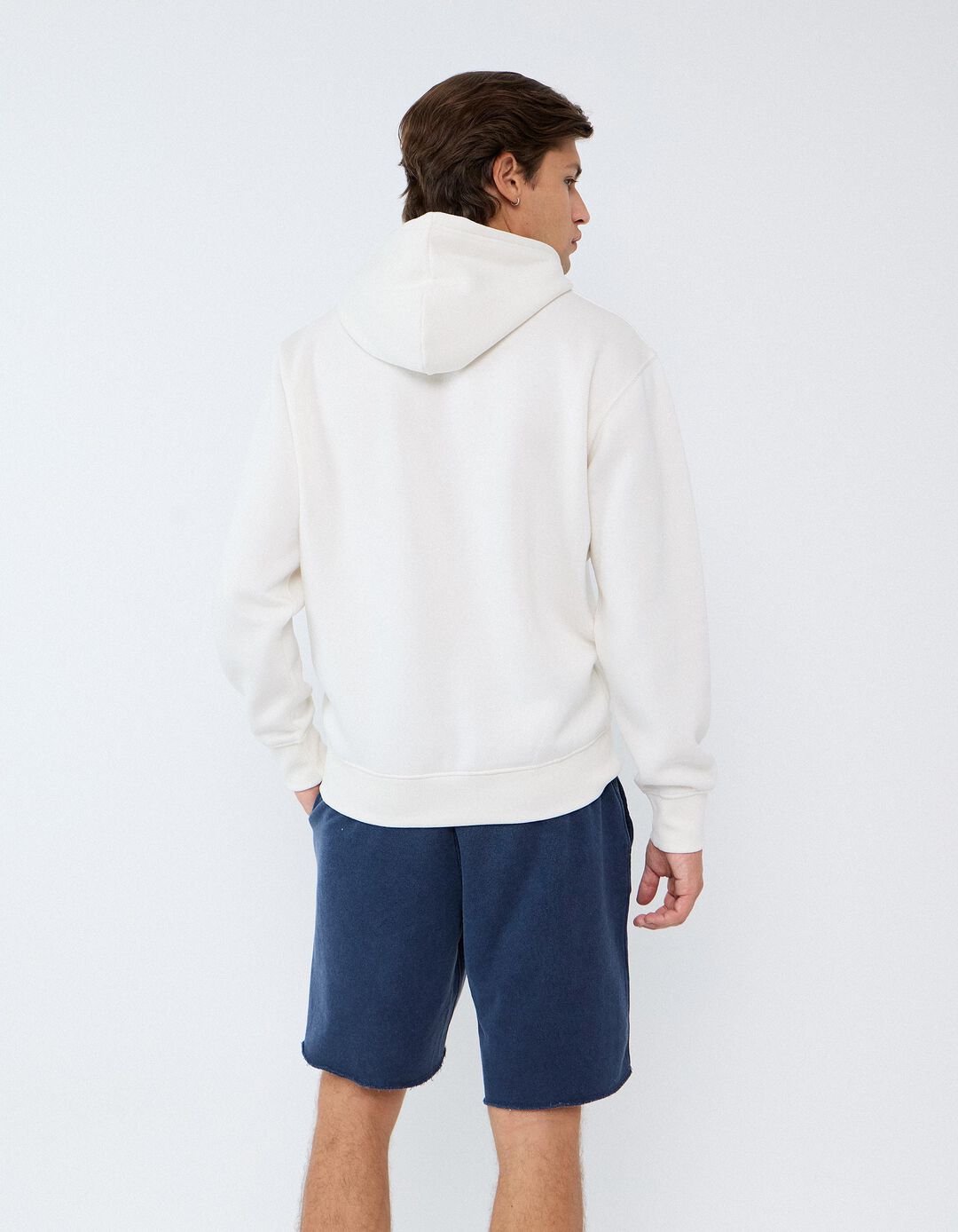 Sweatshirt Com Capuz, Homem, Branco