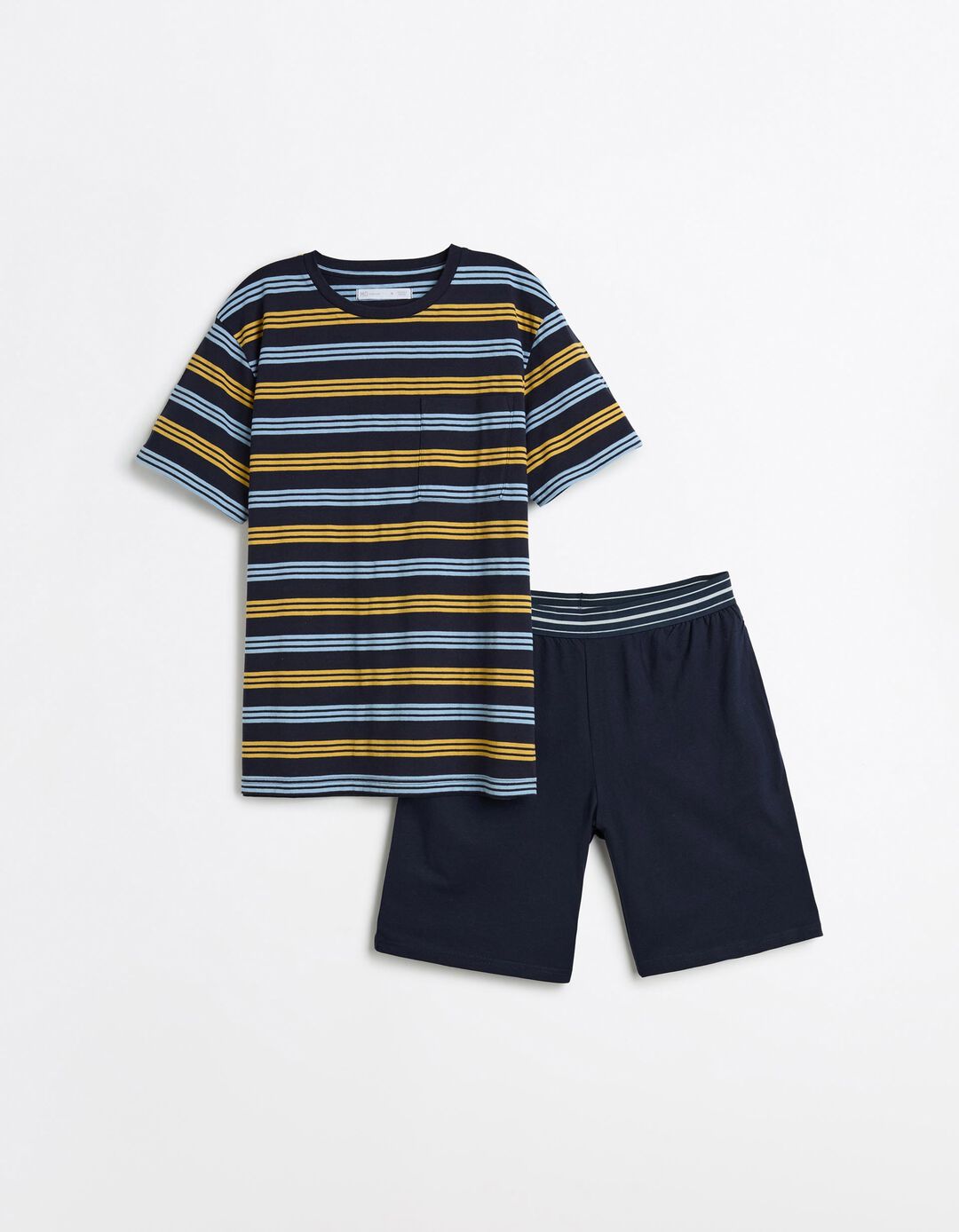 Pijama Riscas, Homem, Azul Escuro