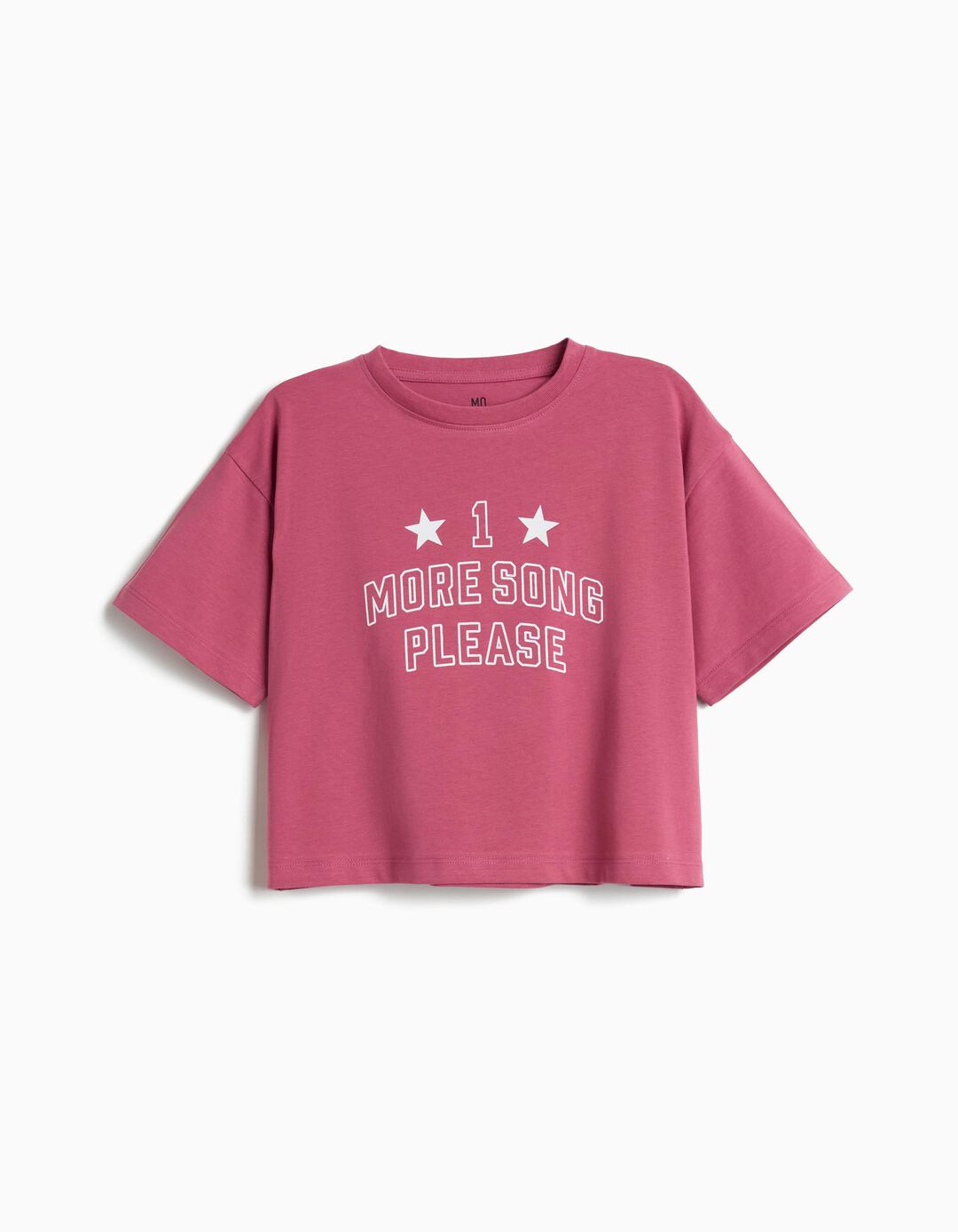 T-shirt Estampada, Menina, Rosa Escuro
