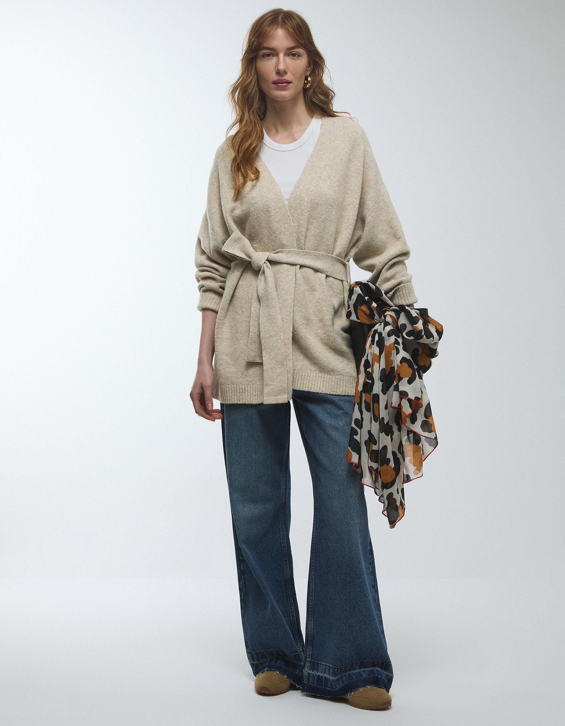 Comprar Online Casaco com L&atilde;, Mulher, Bege Claro