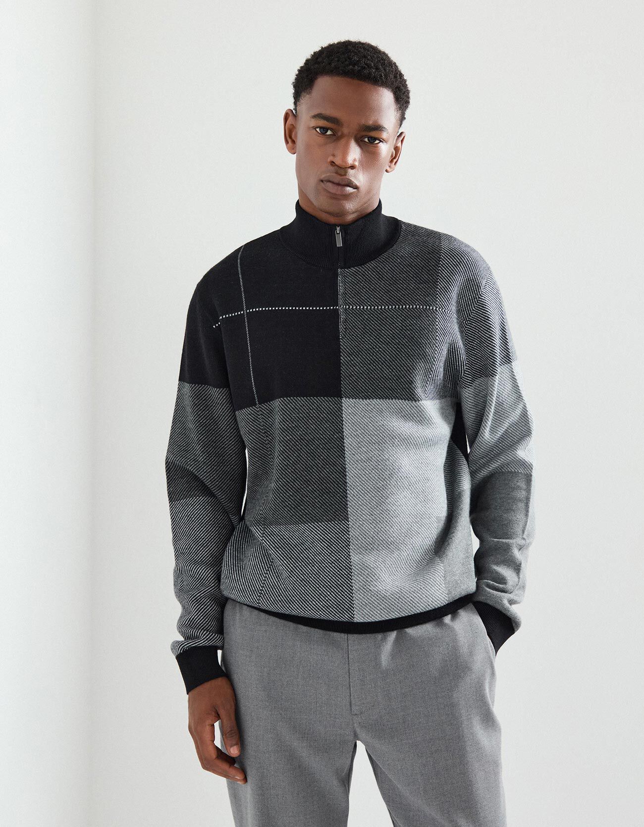 Comprar Online Sweatshirt com Fecho, Homem, Preto