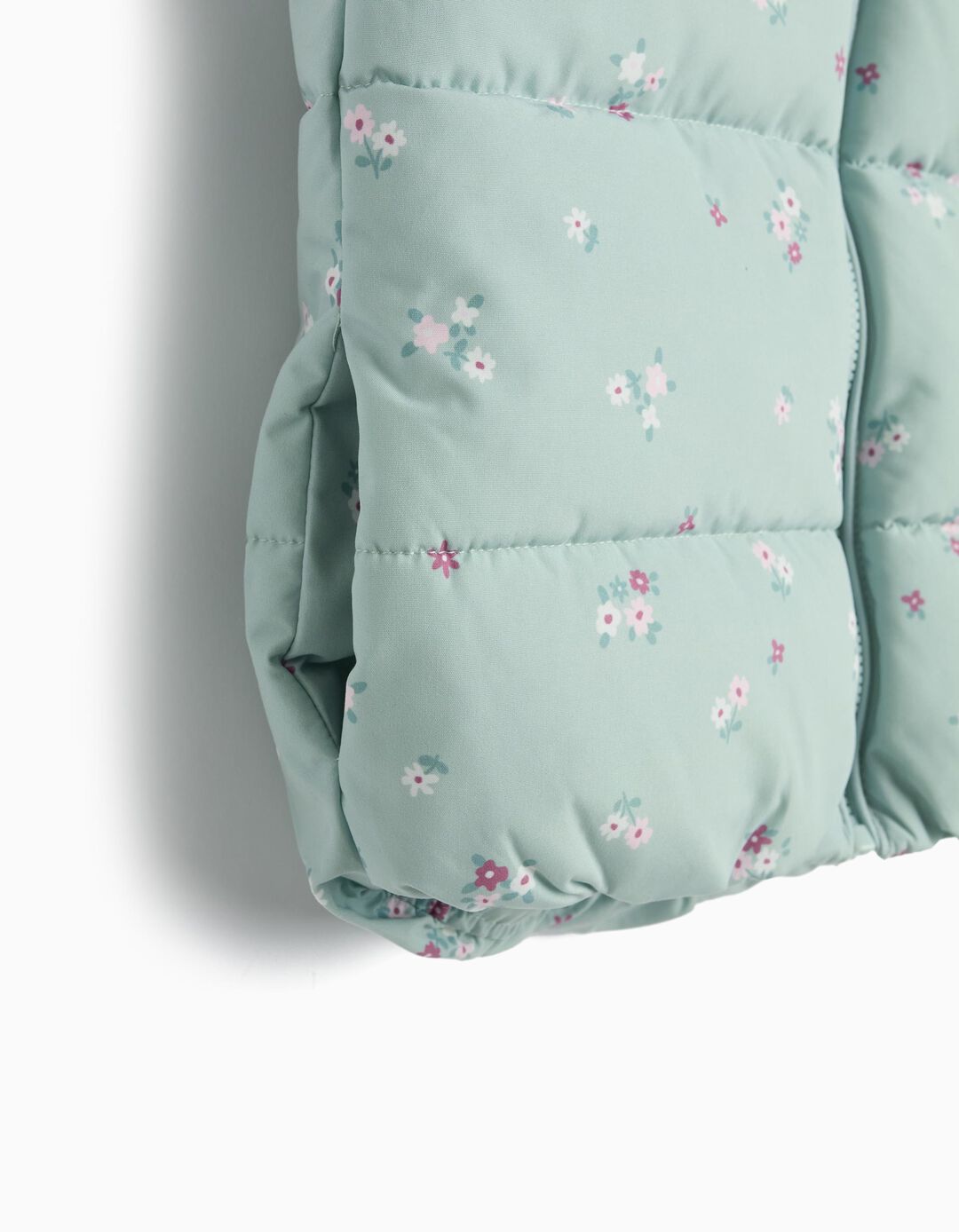 Colete Acolchoado, Menina, Verde Claro
