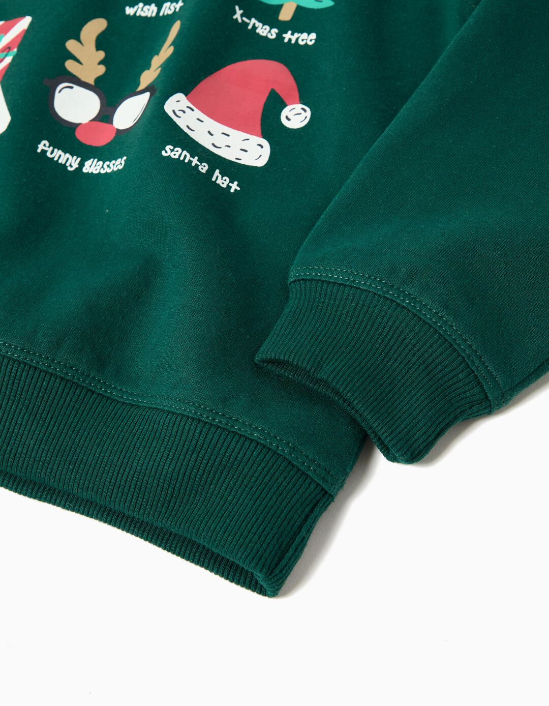 Sweatshirt de Natal, Menino, Verde