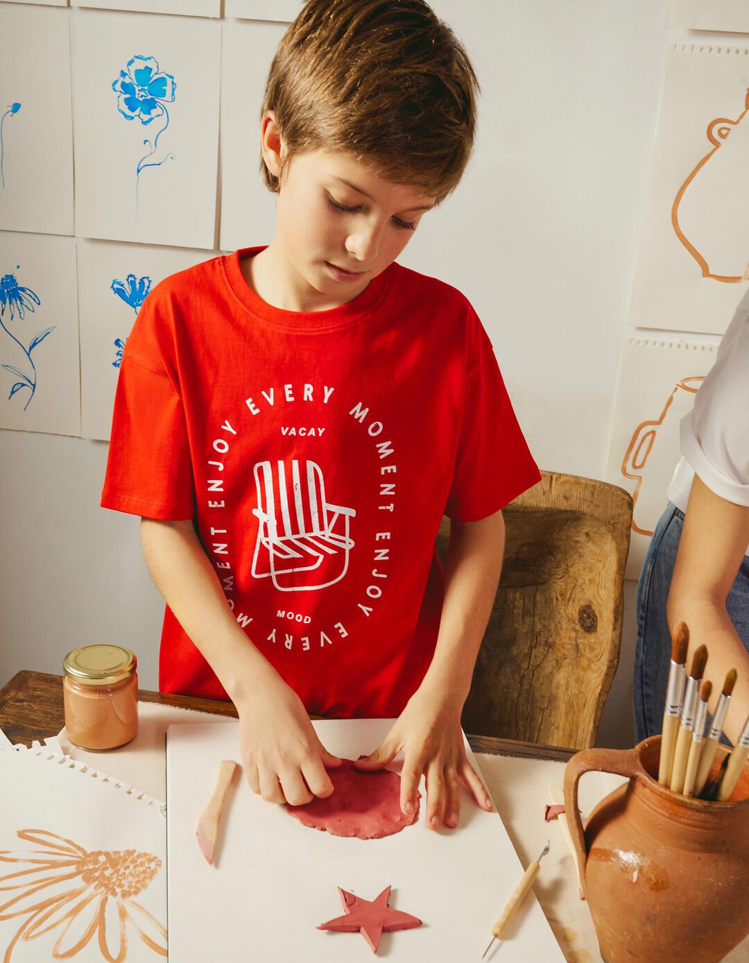 Pack 2 T-shirts, Menino, Vermelho