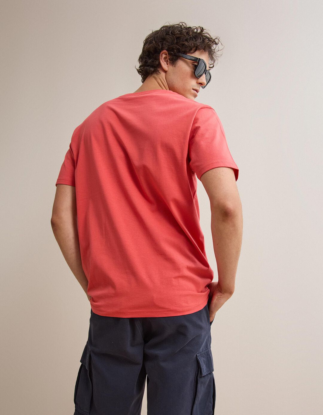 T-shirt Manga Curta, Homem, Vermelho