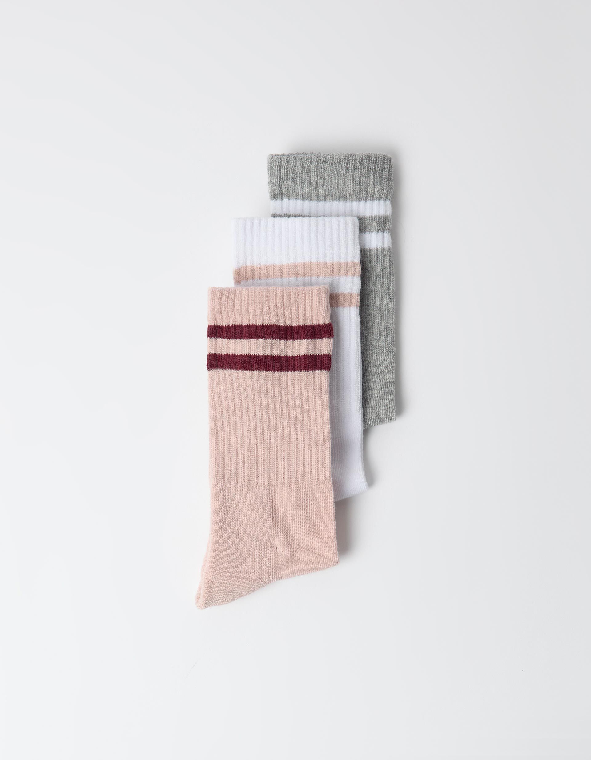 Comprar Online Pack 3 Meias Desportivas, Mulher, Rosa