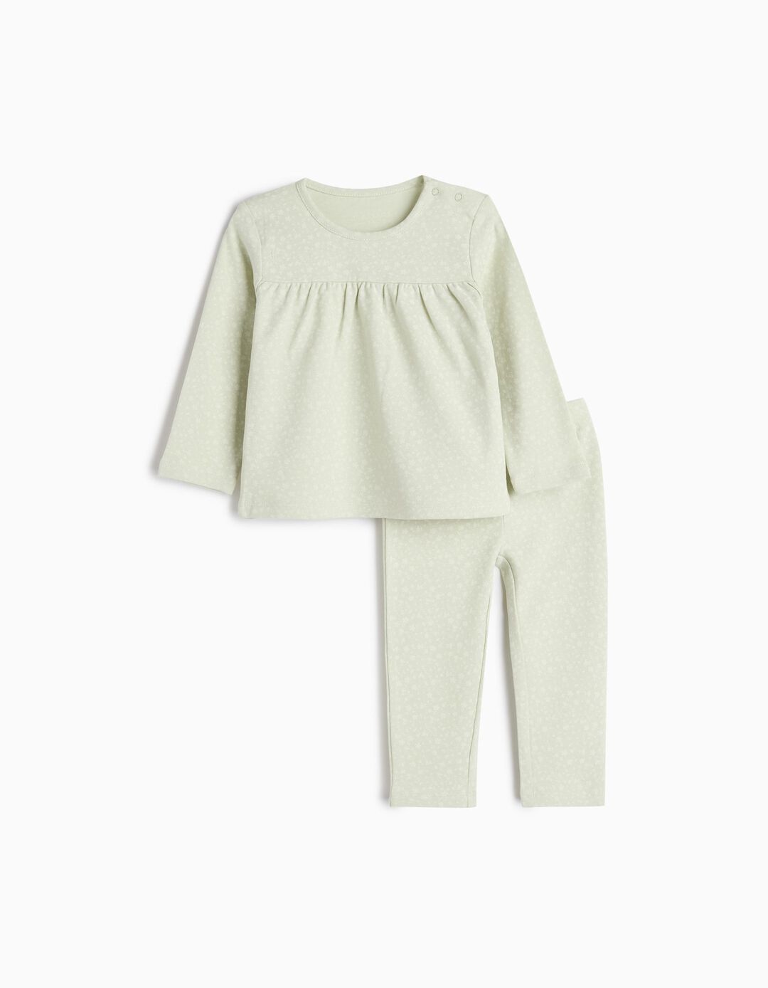 Pijama, Recém-Nascido, Verde Claro 
