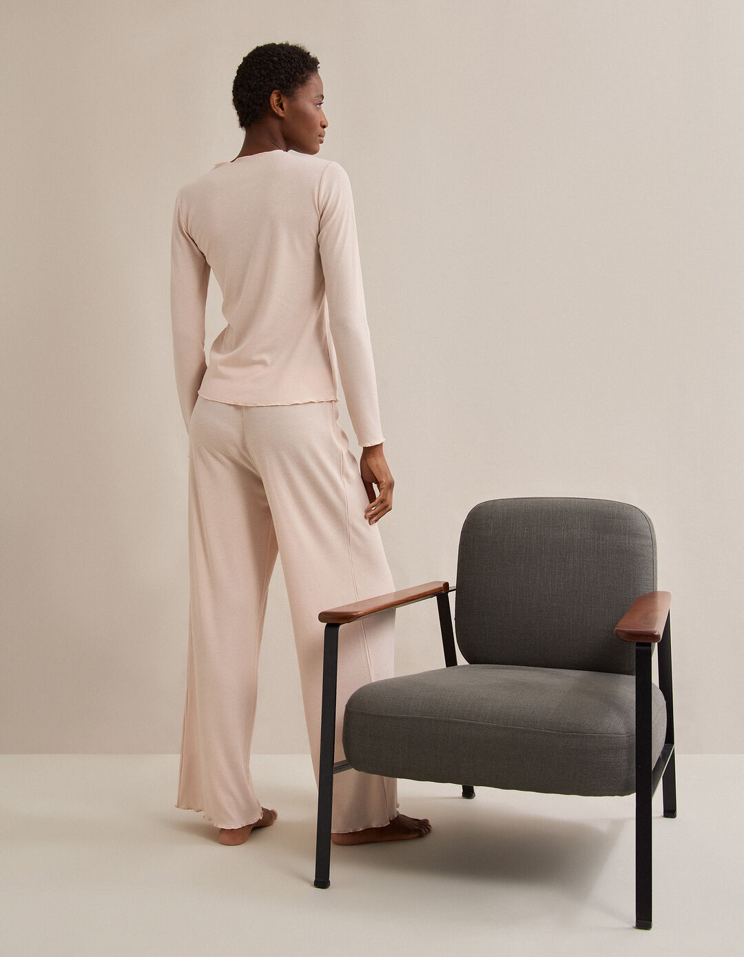 Pijama, Mulher, Rosa Claro