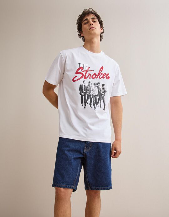Comprar Online T-shirt The Strokes, Homem, Branco