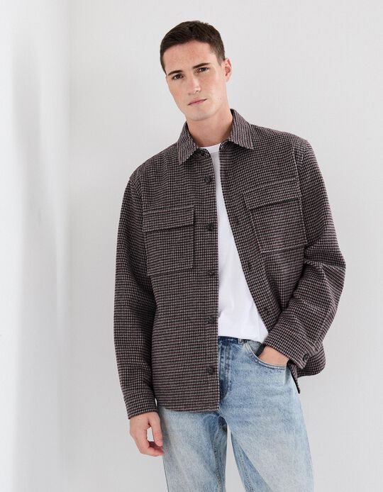 Comprar Online Sobrecamisa, Homem, Cinzento