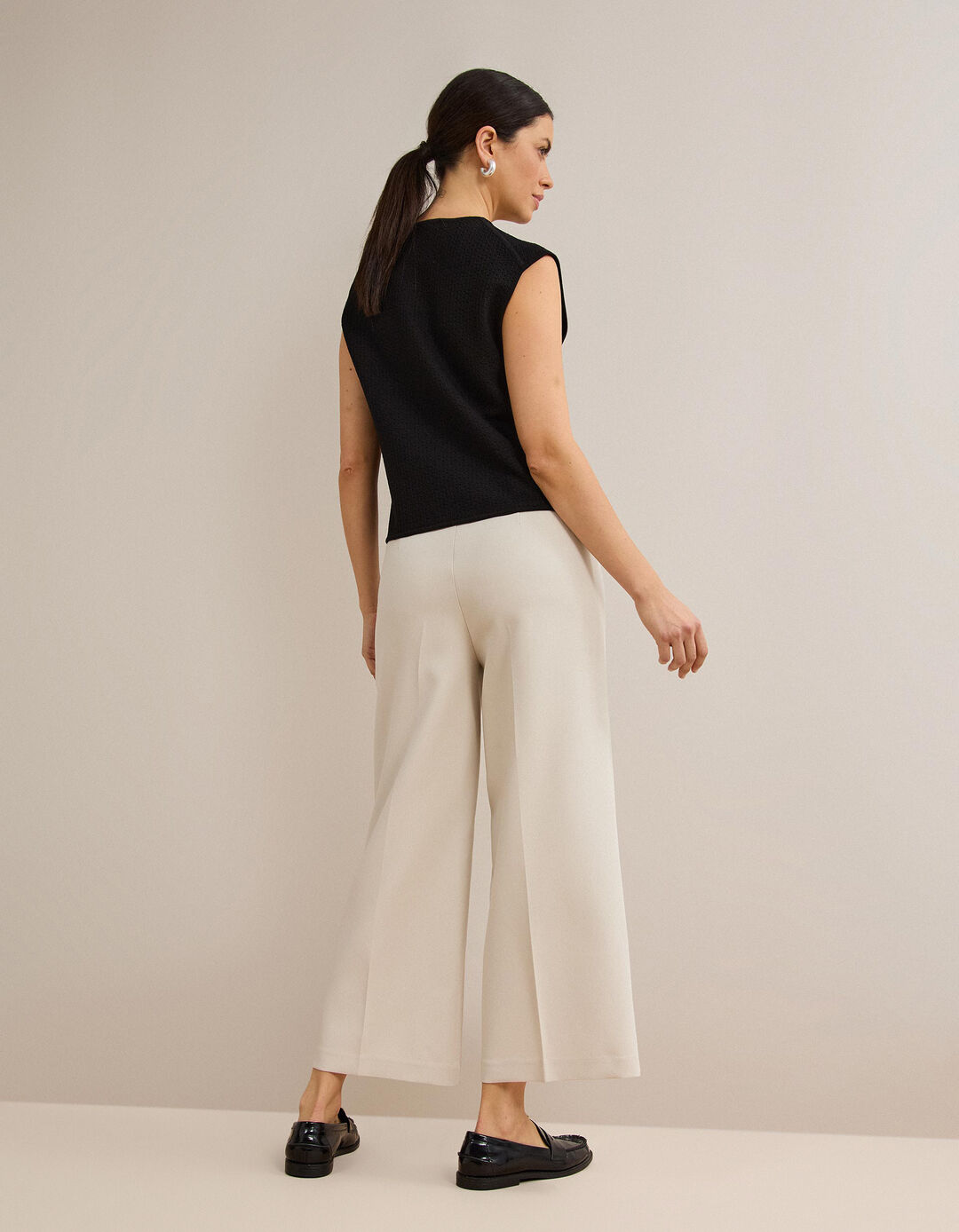 Cal&ccedil;as Culotte, Mulher, Bege 