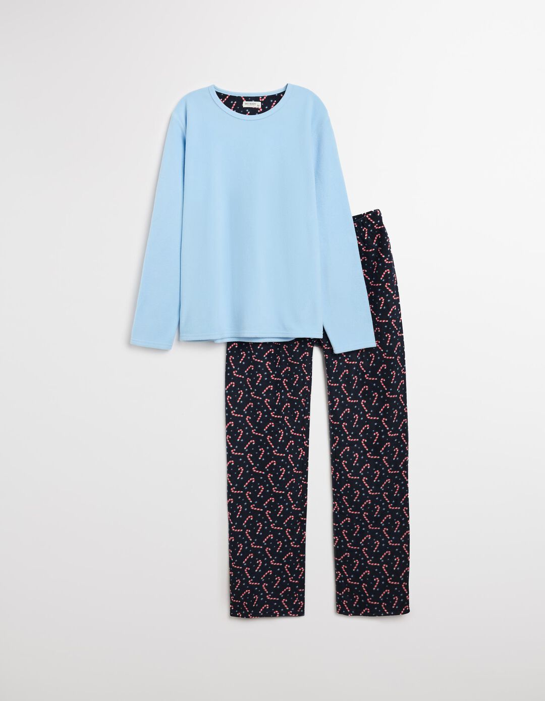Pijama Polar Natal, Homem, Azul Claro 