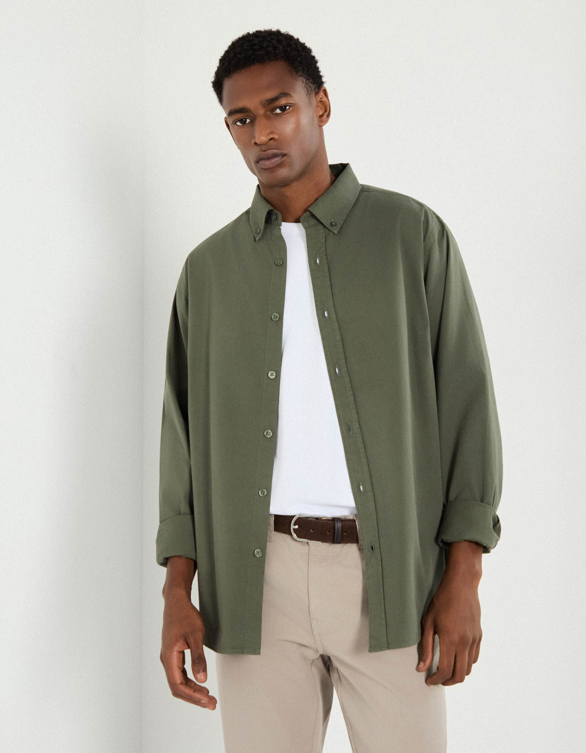 Comprar Online Camisa, Homem, Verde Escuro