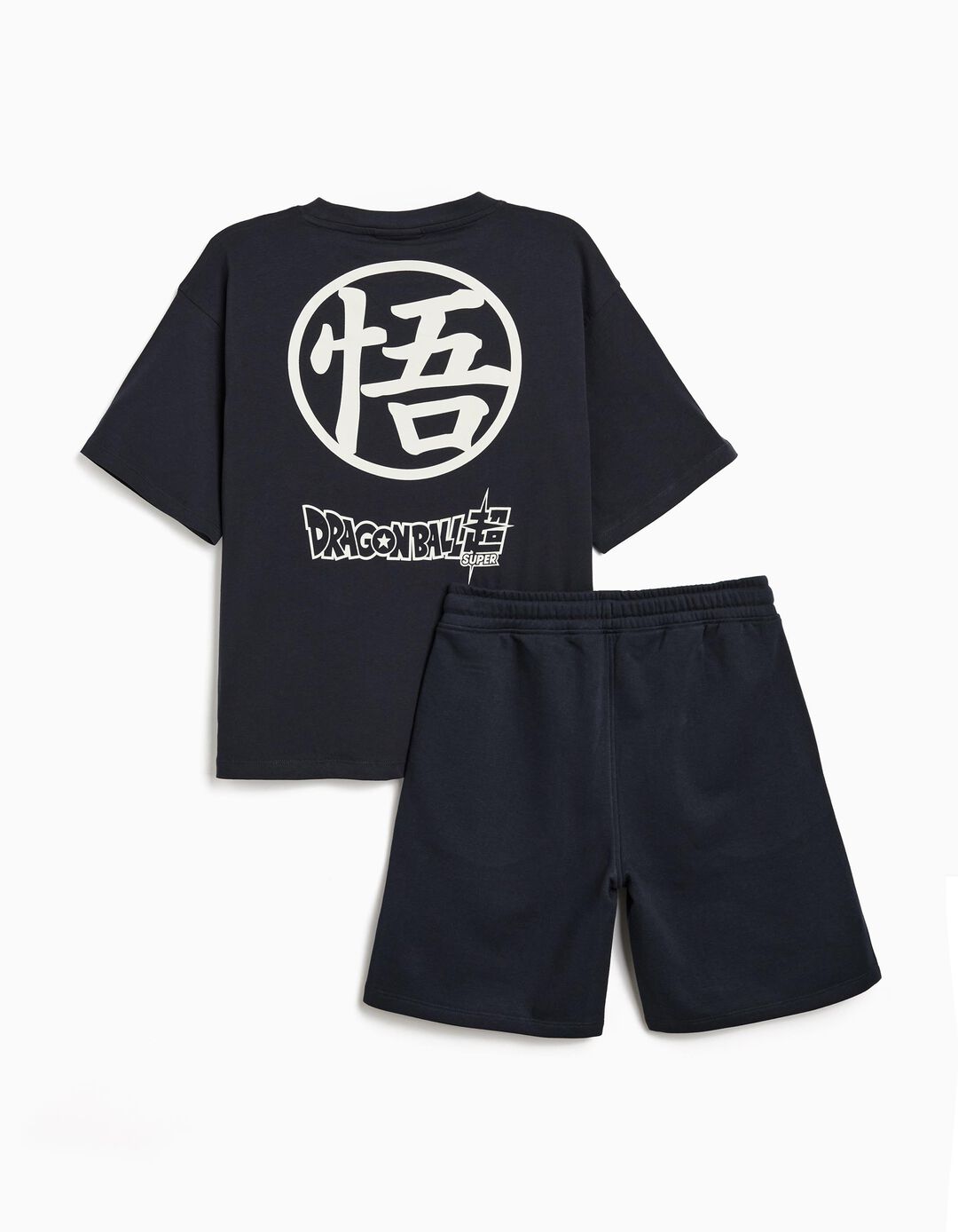 Conjunto T-shirt e Calções 'Goku', Menino, Azul Escuro