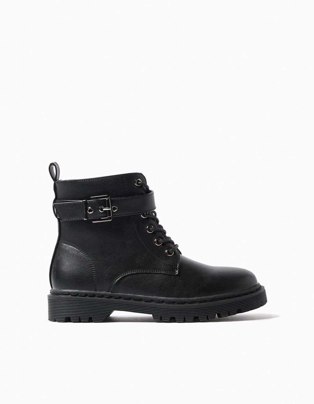Botas Estilo Militar, Menina, Preto