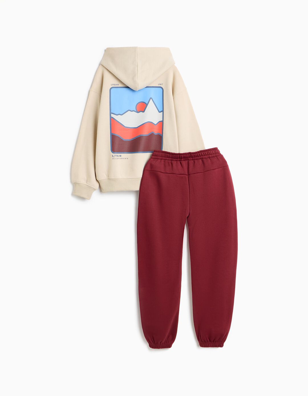 Conjunto De Jogging, Menino, Vermelho Escuro