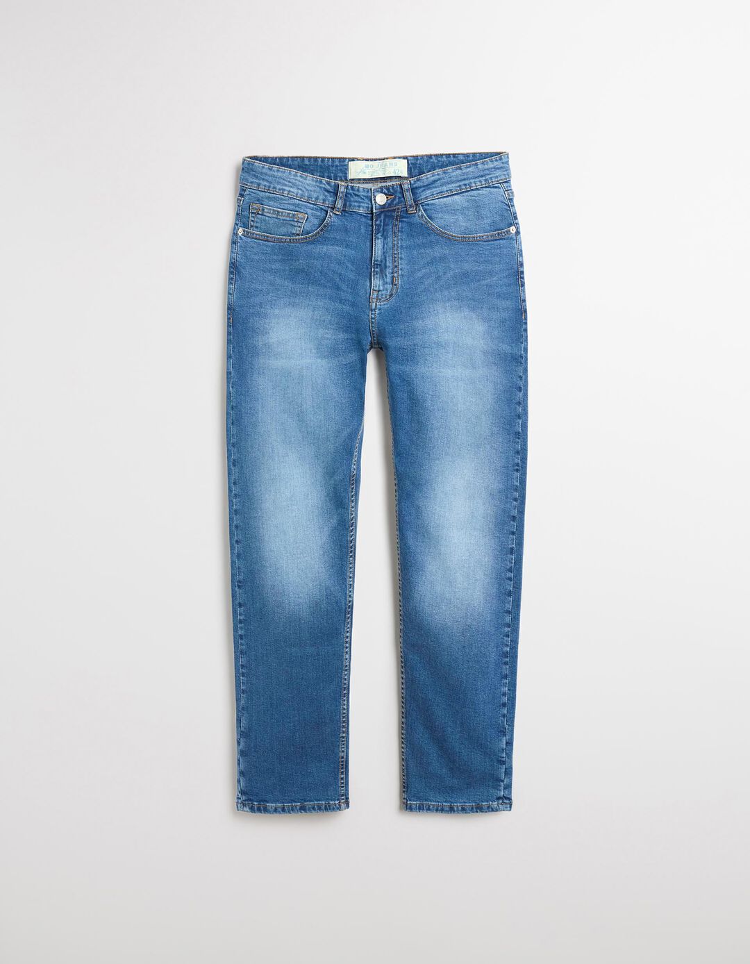 Calças de Ganga 'Tapered Fit', Homem, Azul Claro