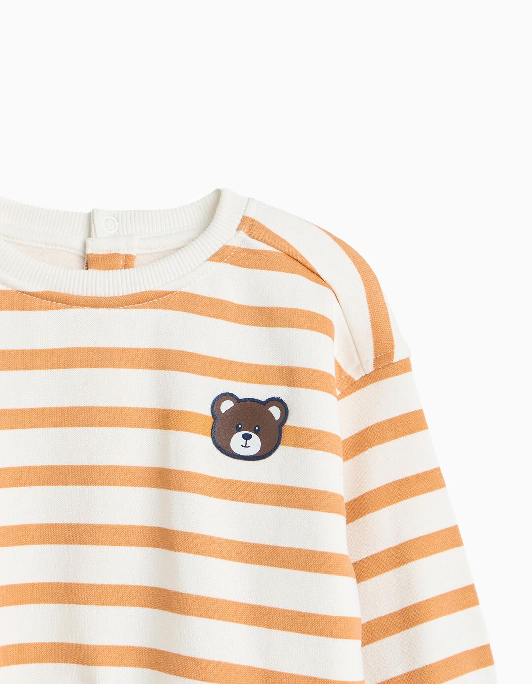Sweatshirt &Agrave;s Riscas, Menino, Branco