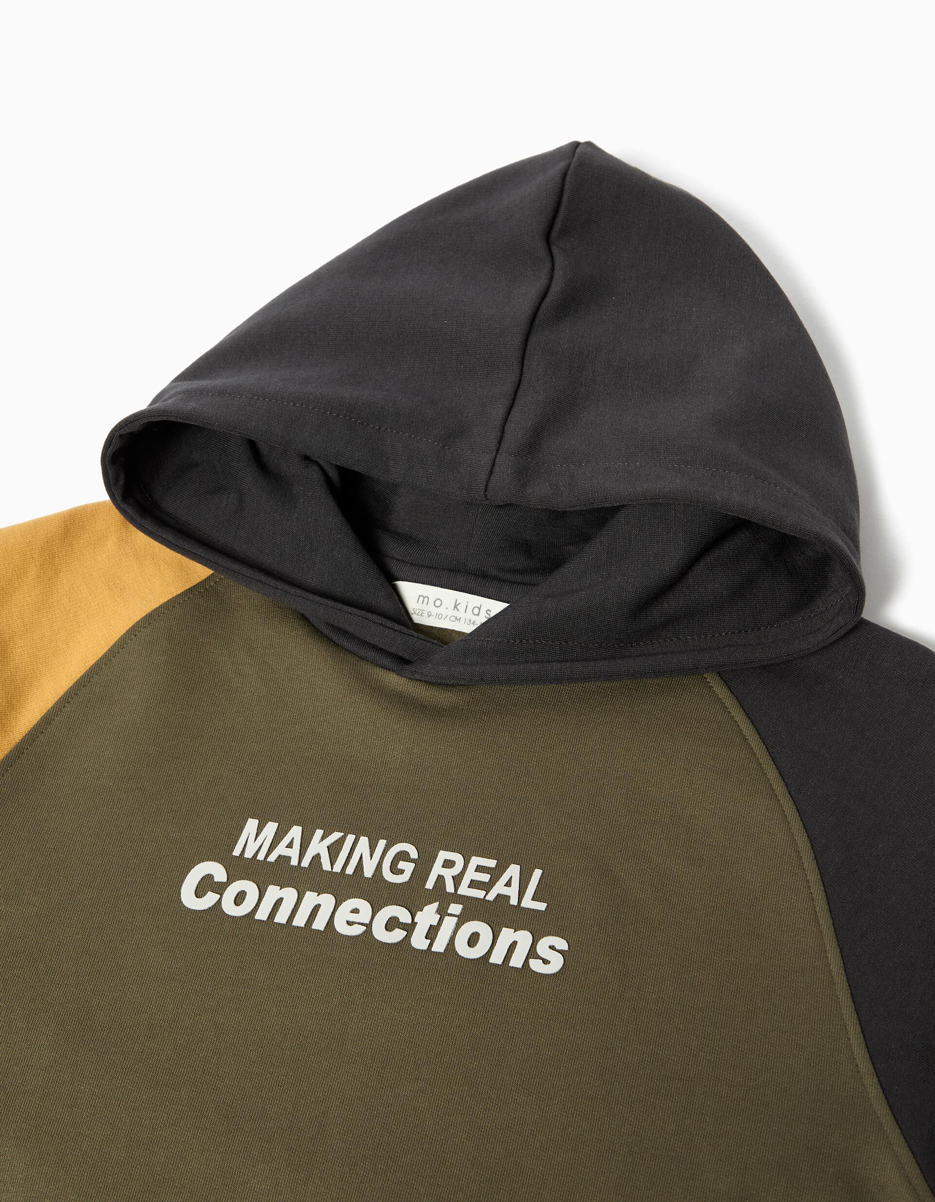 Comprar Online Sweatshirt de Felpa Capuz, Menino, Verde Escuro