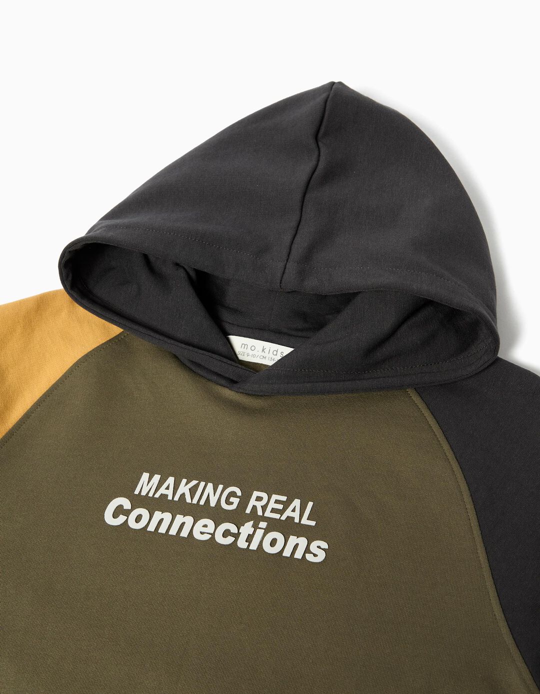 Sweatshirt de Felpa Capuz, Menino, Verde Escuro
