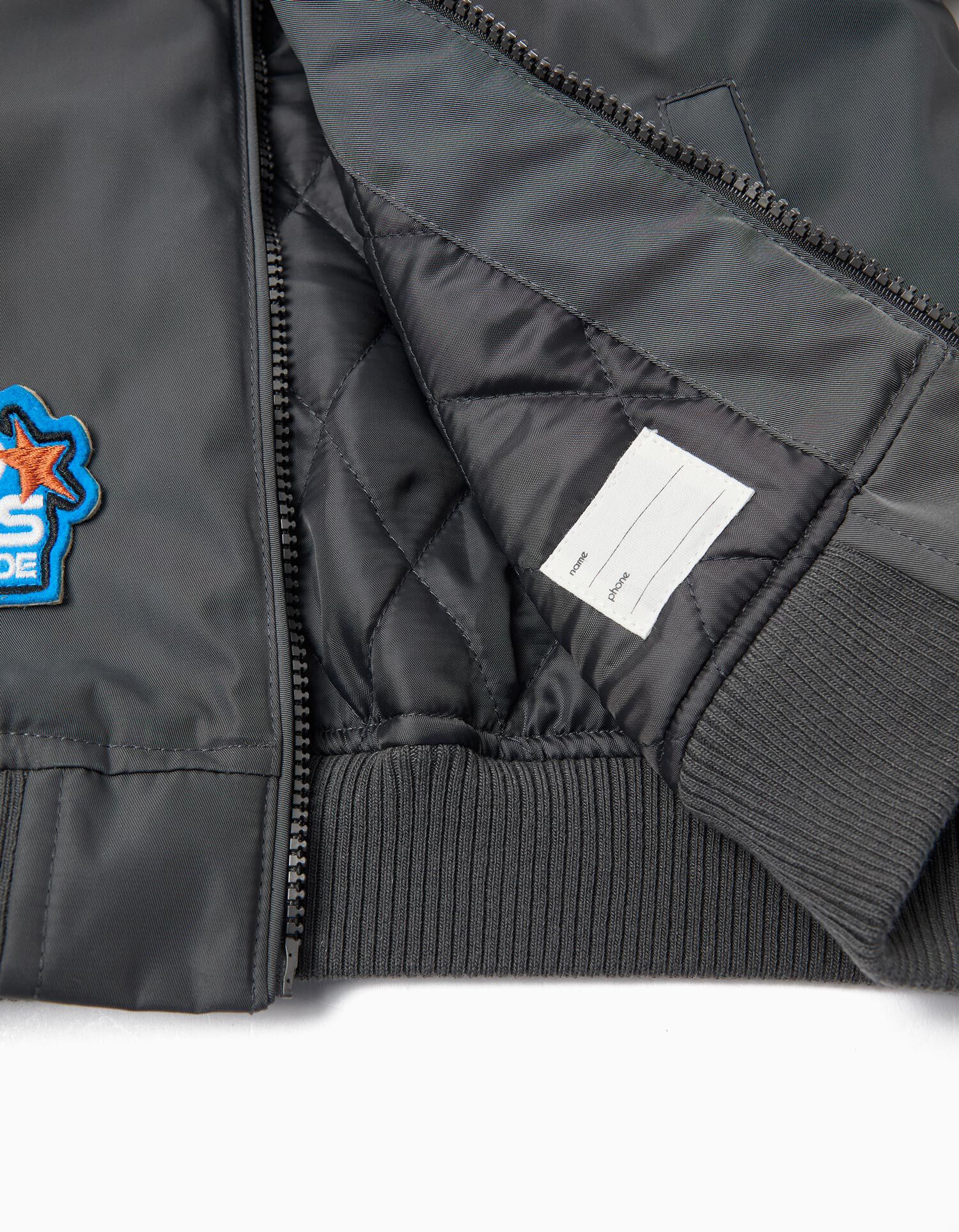 Comprar Online Casaco Bomber, Menino, Cinzento Escuro