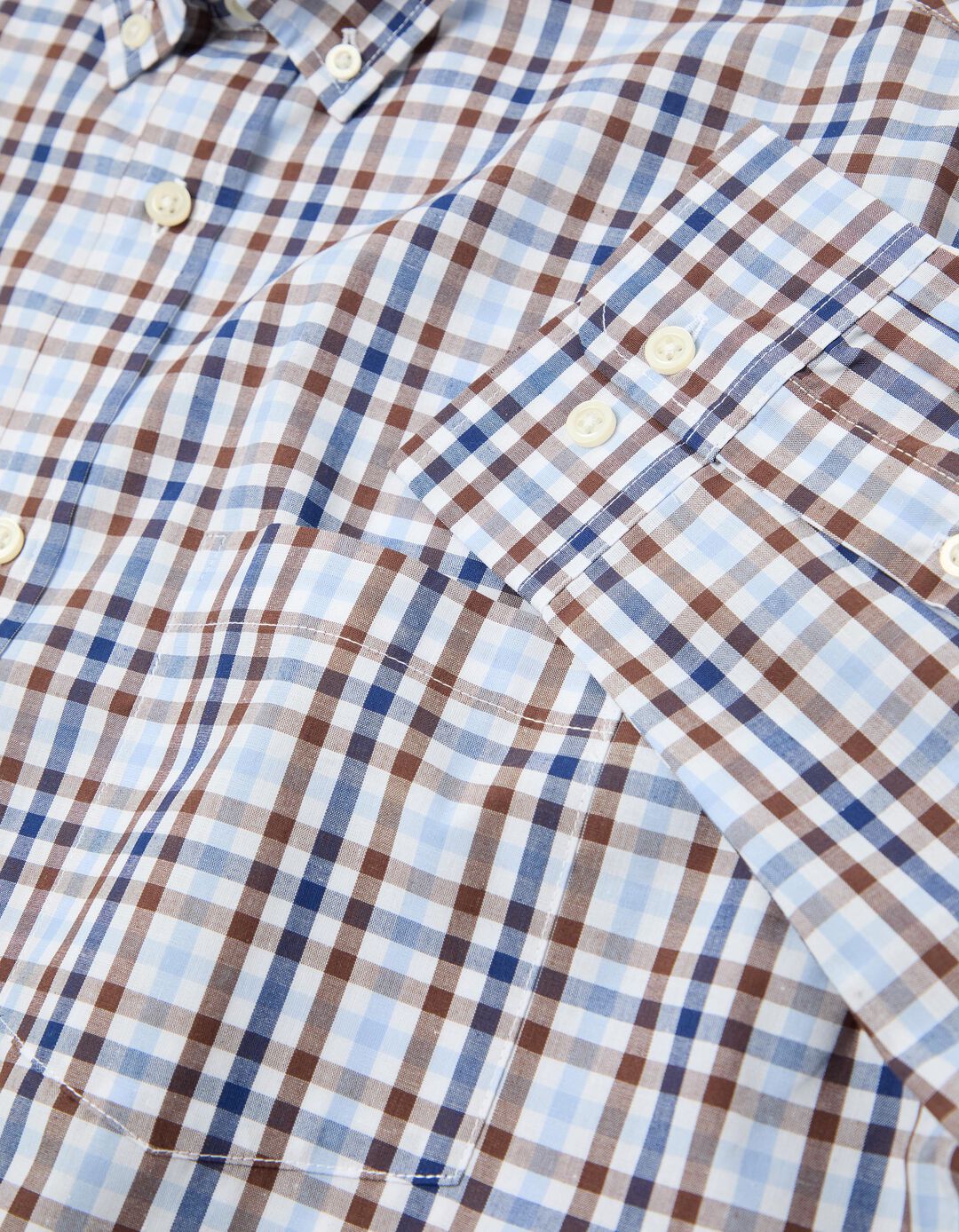 Camisa Xadrez, Homem, Castanho