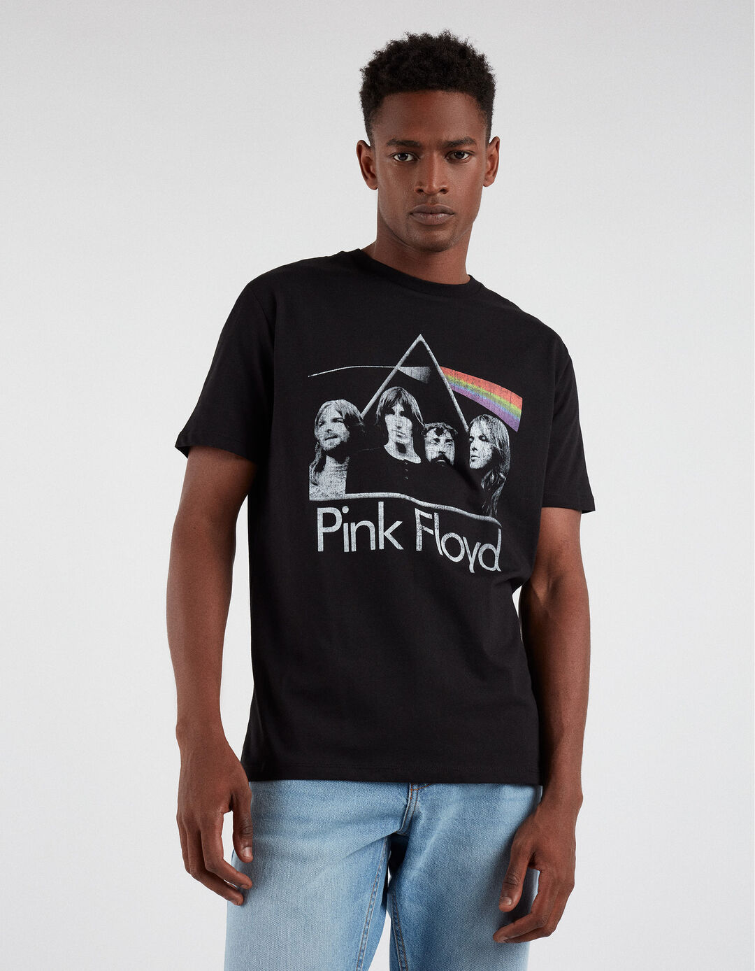 T-shirt 'Pink Floyd', Homem, Preto
