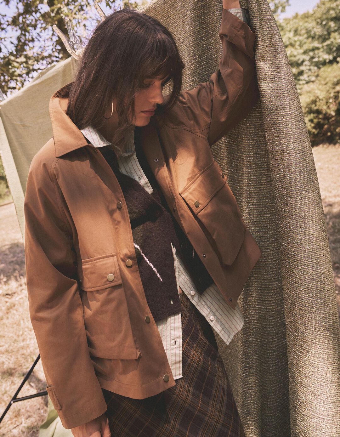 Parka, Mulher, Castanho Claro