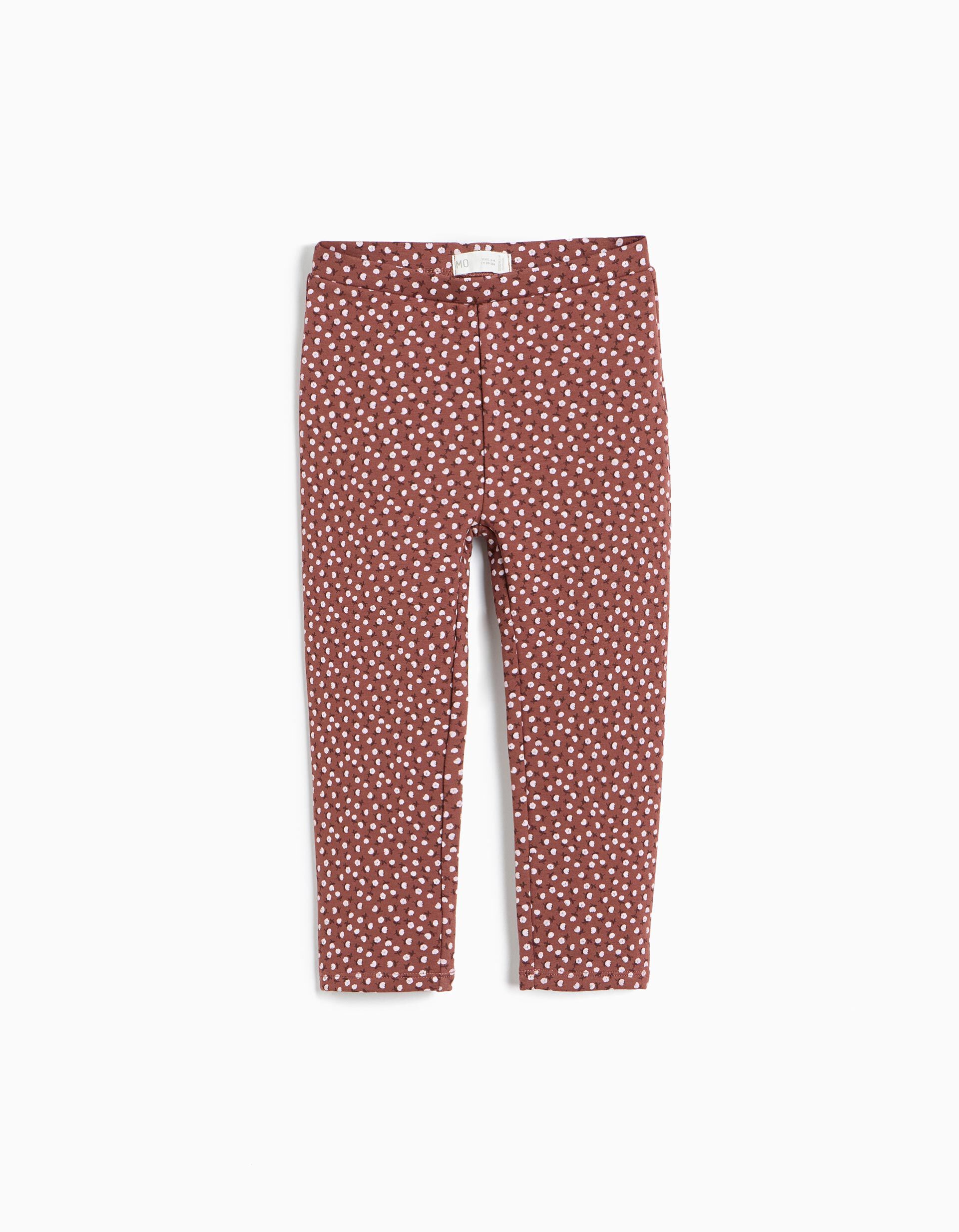 Comprar Online Leggings Com Interior Cardado, Menina, Castanho