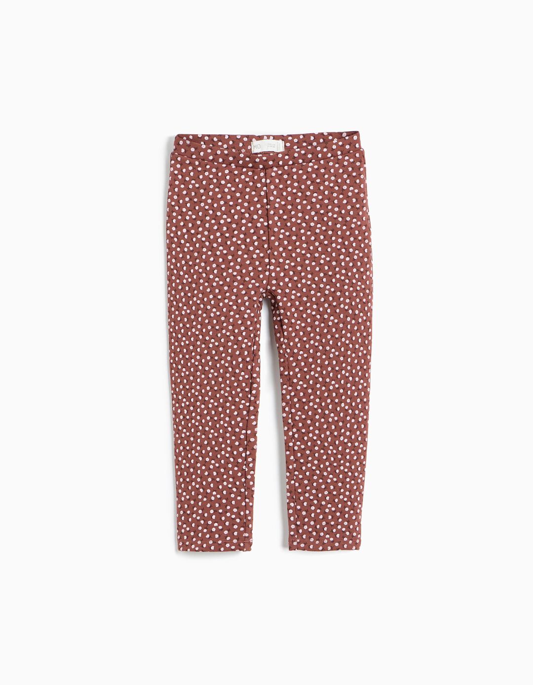 Leggings Com Interior Cardado, Menina, Castanho
