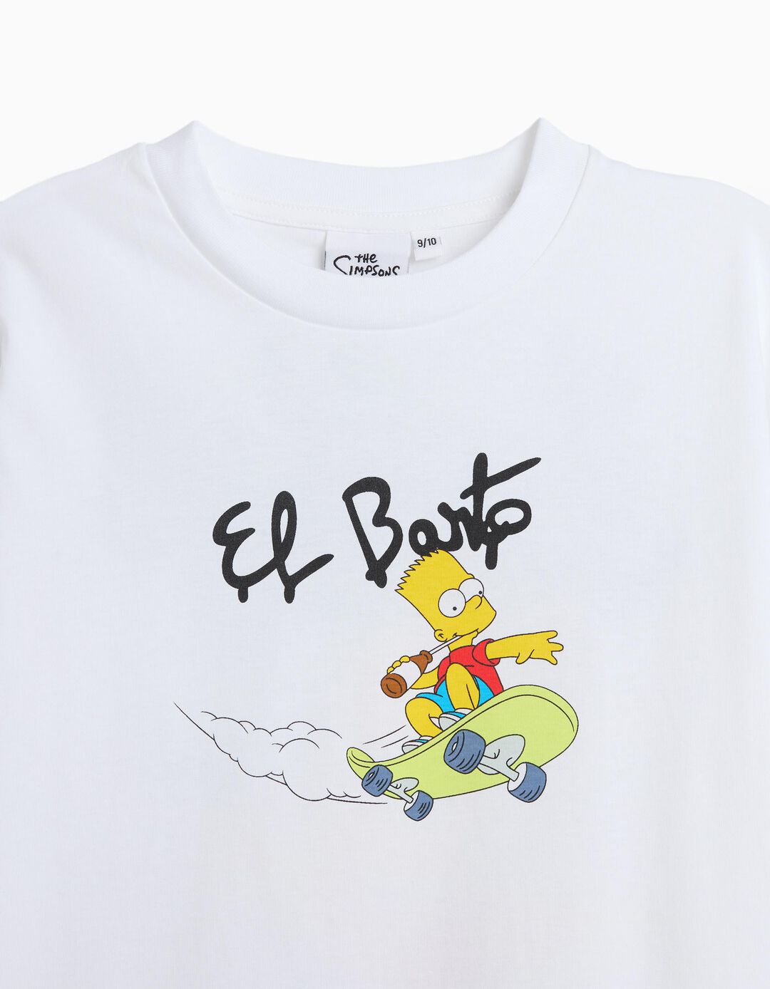 T-shirt 'Bart' Simpsons, Menino, Branco