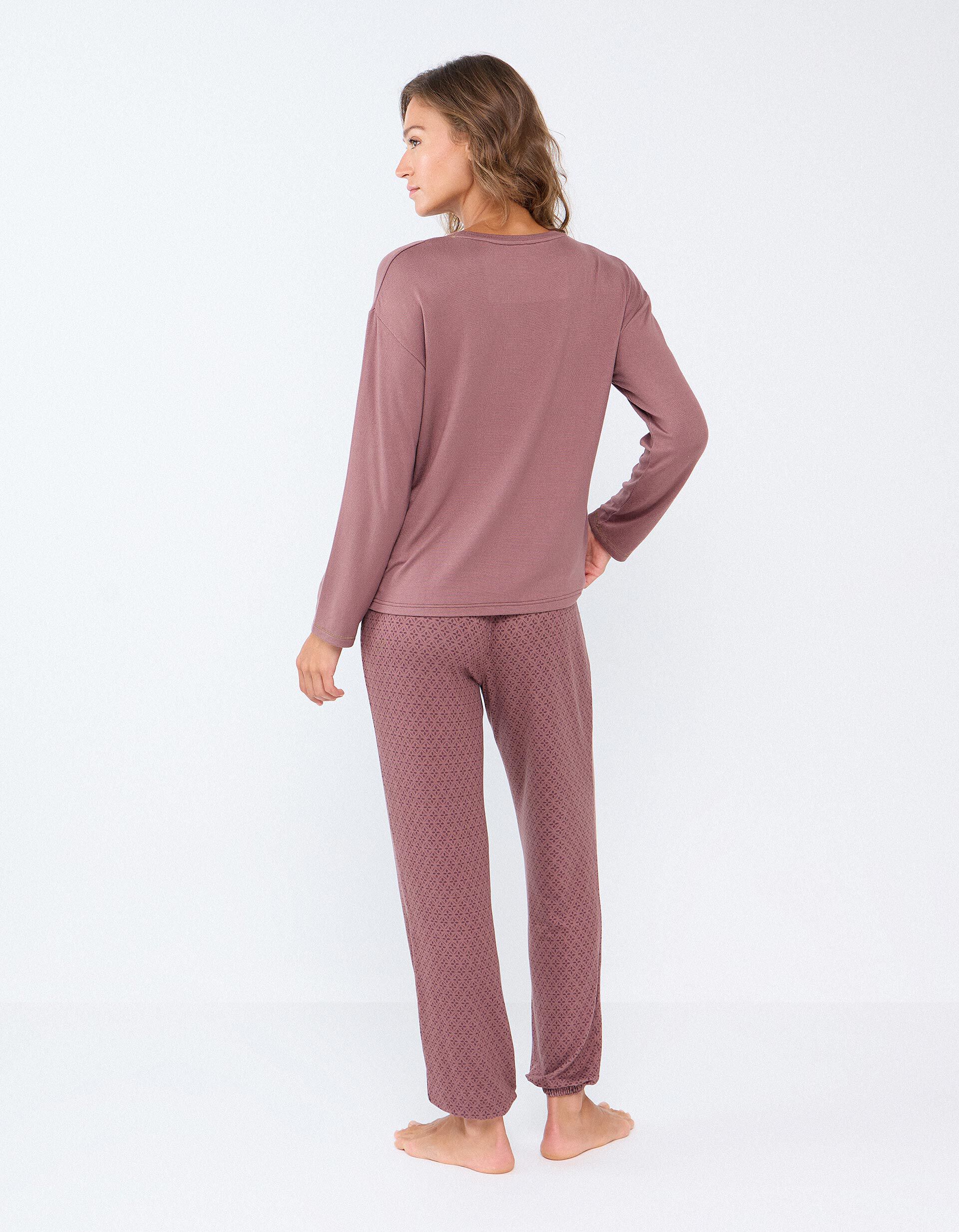 Comprar Online Pijama De Malha, Mulher, Rosa Escuro