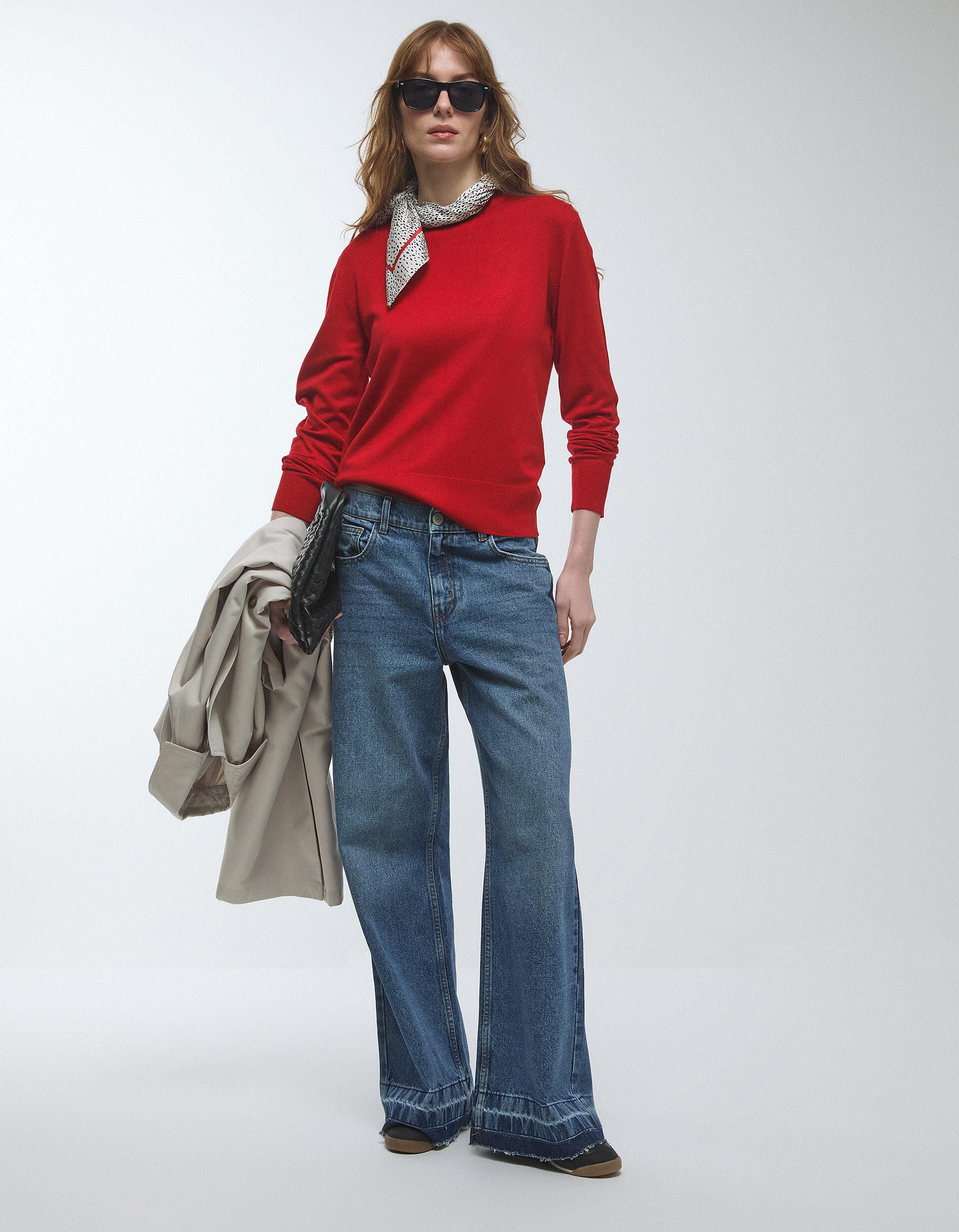 Comprar Online Camisola de Malha, Mulher, Vermelho