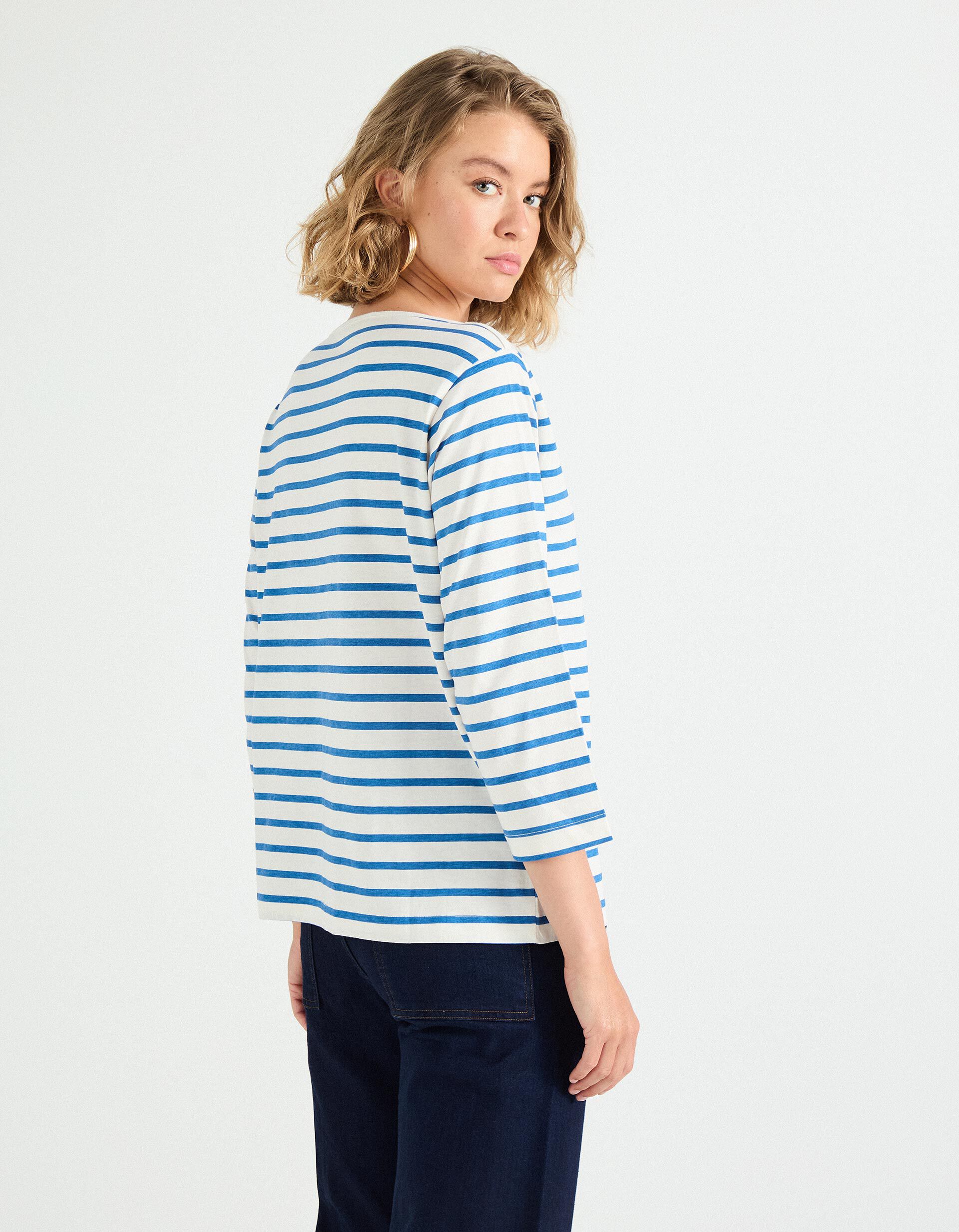 Comprar Online Camisola Riscas, Mulher, Azul