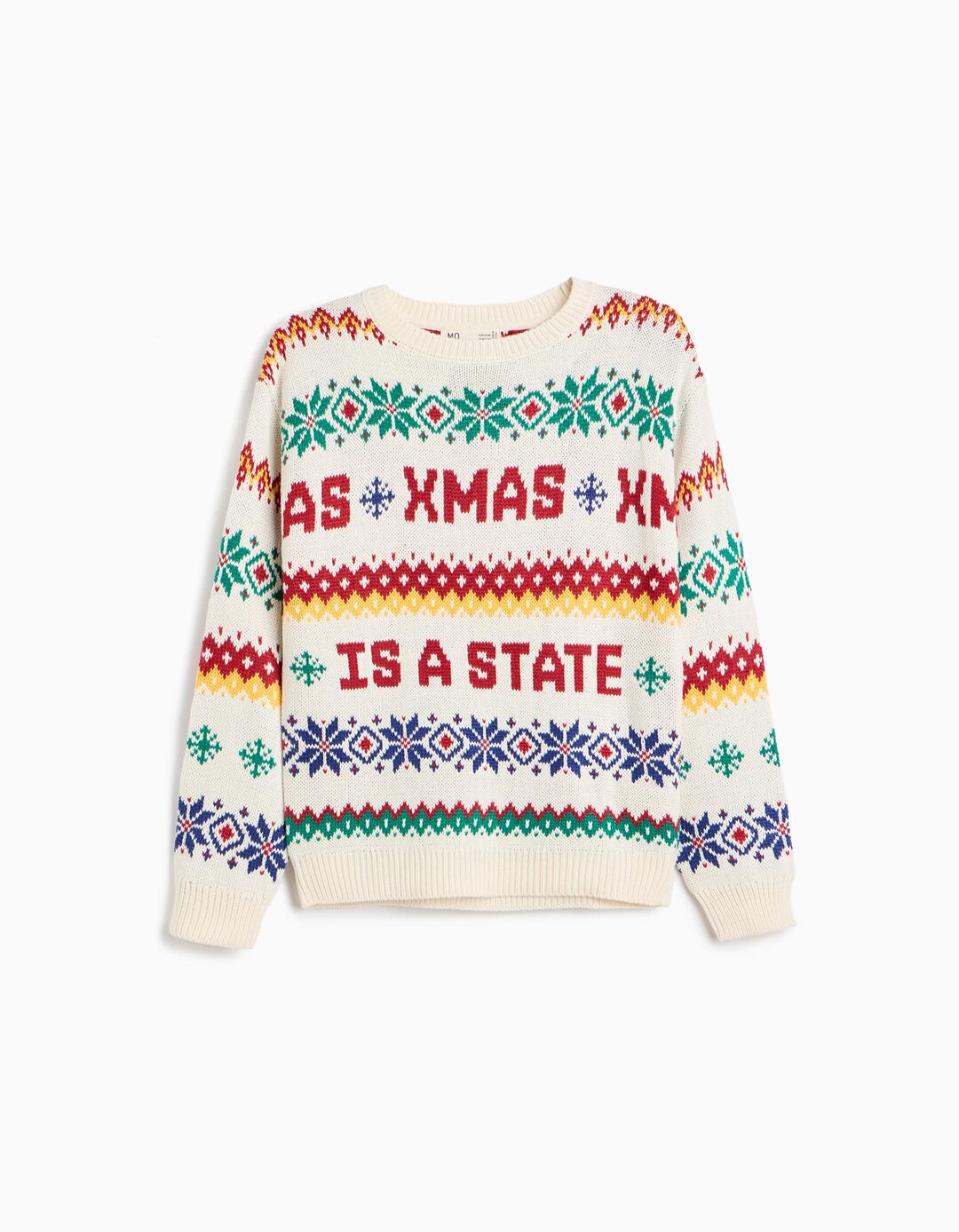 Camisola De Malha De Natal, Menino, Cru