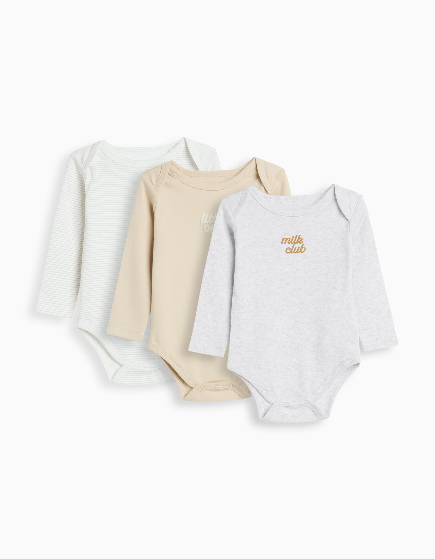 Comprar Online Pack 3 Bodies de Manga Comprida, Menino, Multicor